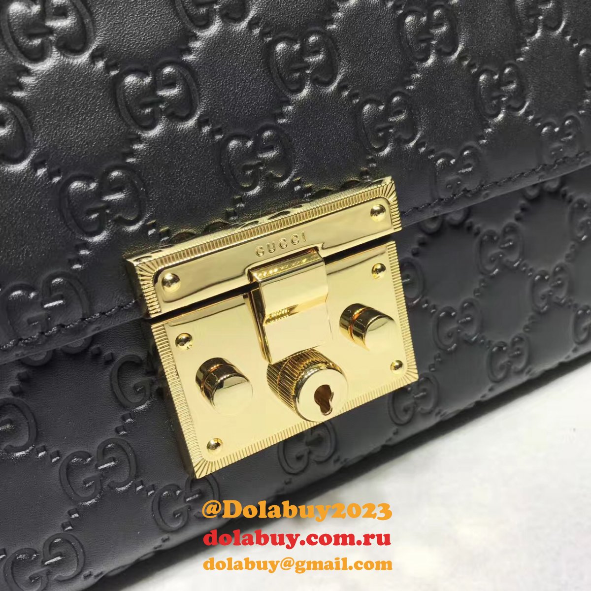 Replica 7 Star Gucci Padlock medium GG shoulder 409486 bag