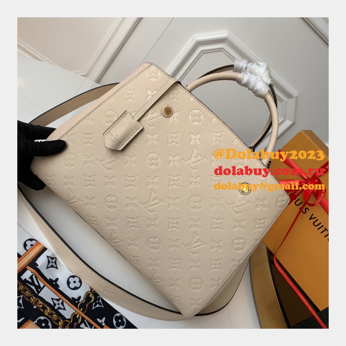 Louis Vuitton Top Quality M41048/M42746/M44931 Montaigne MM Monogram Empreinte Leather