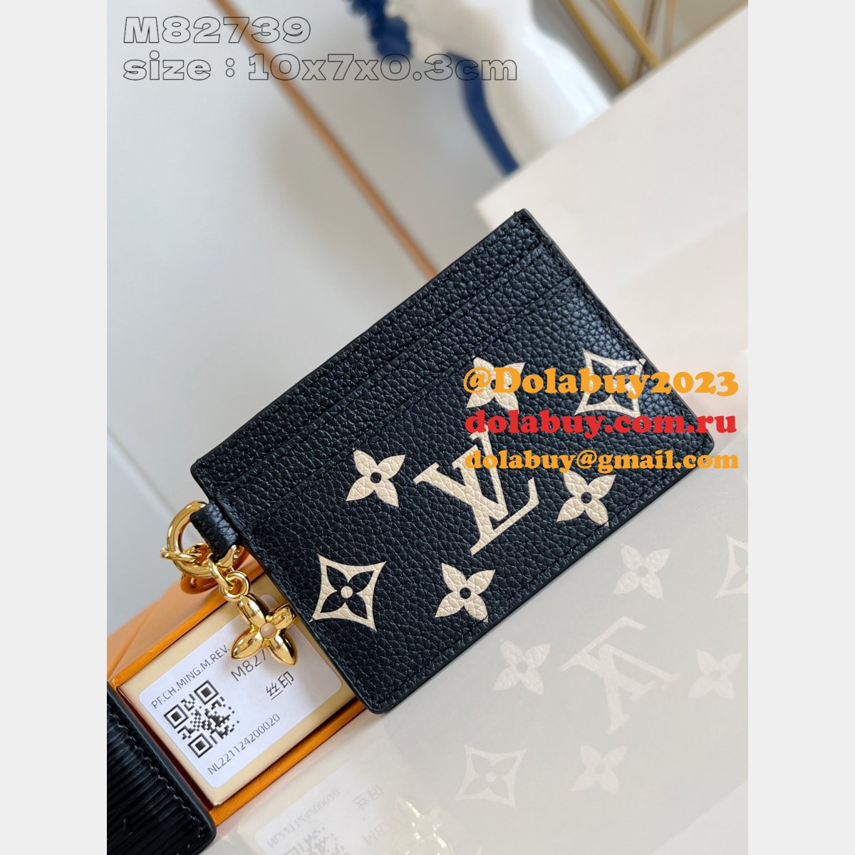 LV Charms Card Holder M82739 Copy Louis Vuitton Designer Bag
