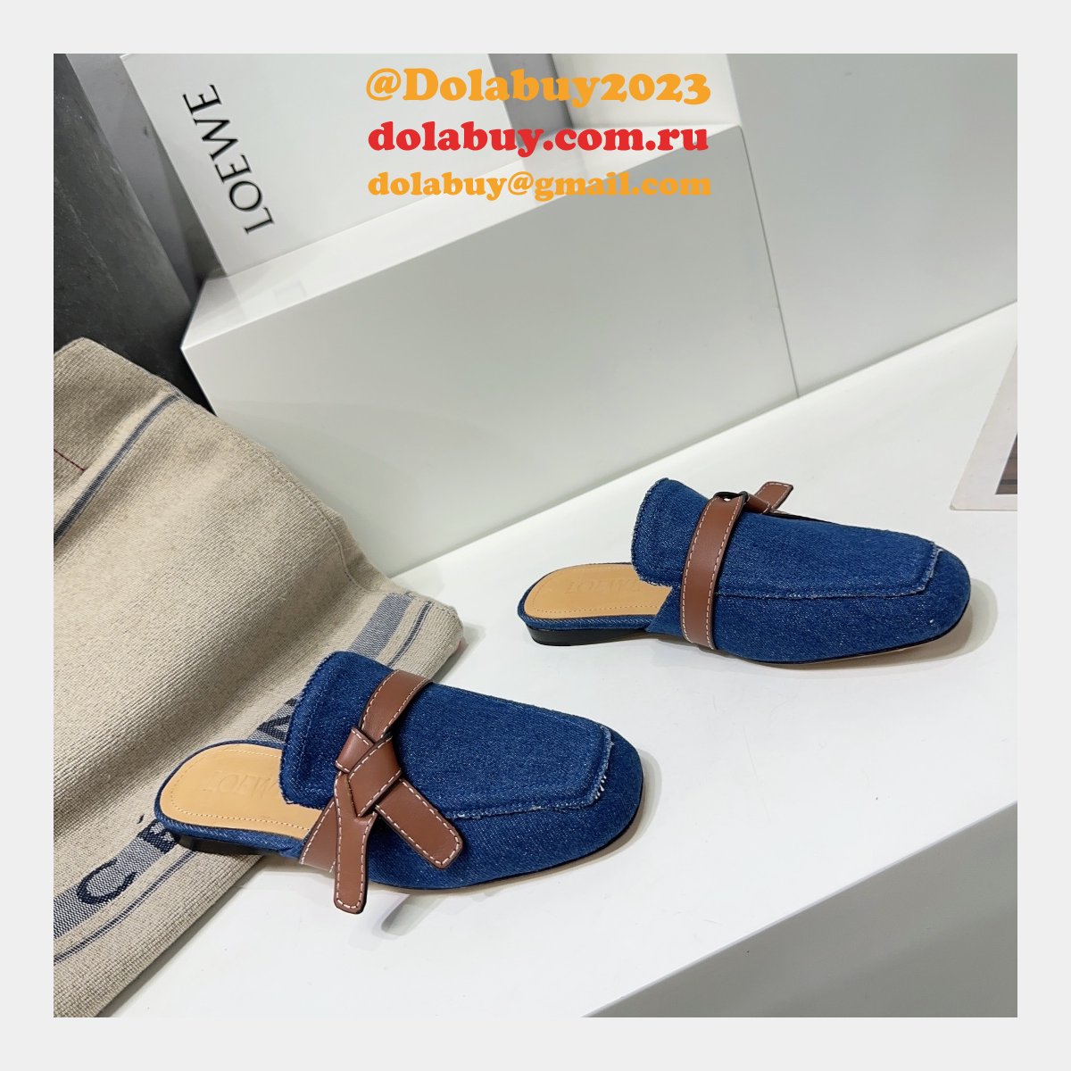 Loewe Replica Gate Mule Slippers High Quality Shoes
