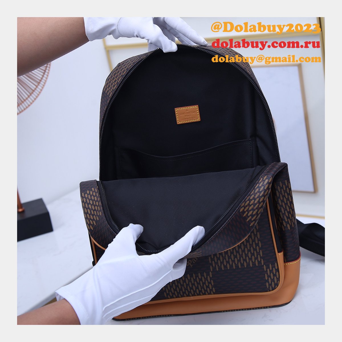 Replica Louis Vuitton Campus Backpack Monogram Nigo N40380 Bag