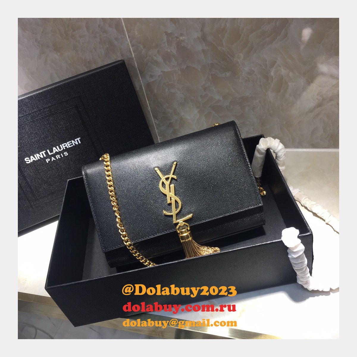 Saint Laurent 20CM Vicky Quilted Shoulder Bag