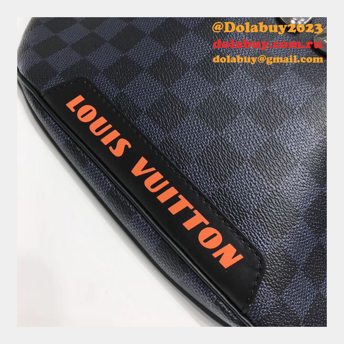 High Quality LV Discovery Bumbag Damier Cobalt Canvas N40161 Bag