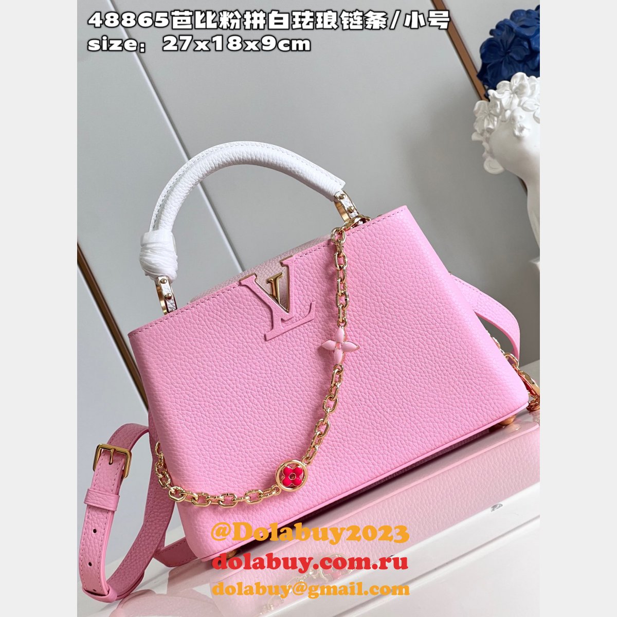 Perfect Designer Inspired Bag M48865 Louis Vuitton Capucines Fake Bag