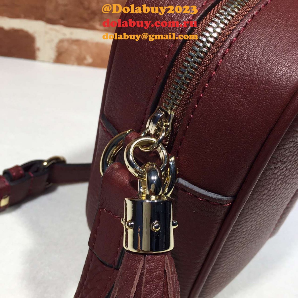 aaa+ G*u*i replicas soho small leather disco 308364 bag