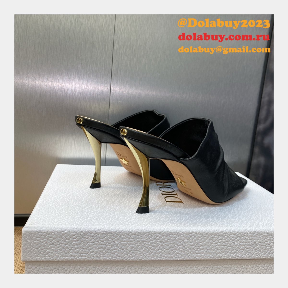 Knockoff Top Quality Dior D-Fame slippers