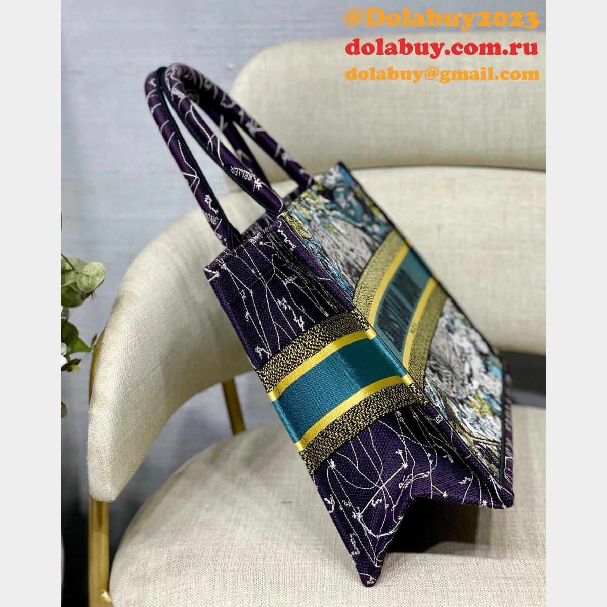 High Quality Dior CD Book Tote Replica Bags