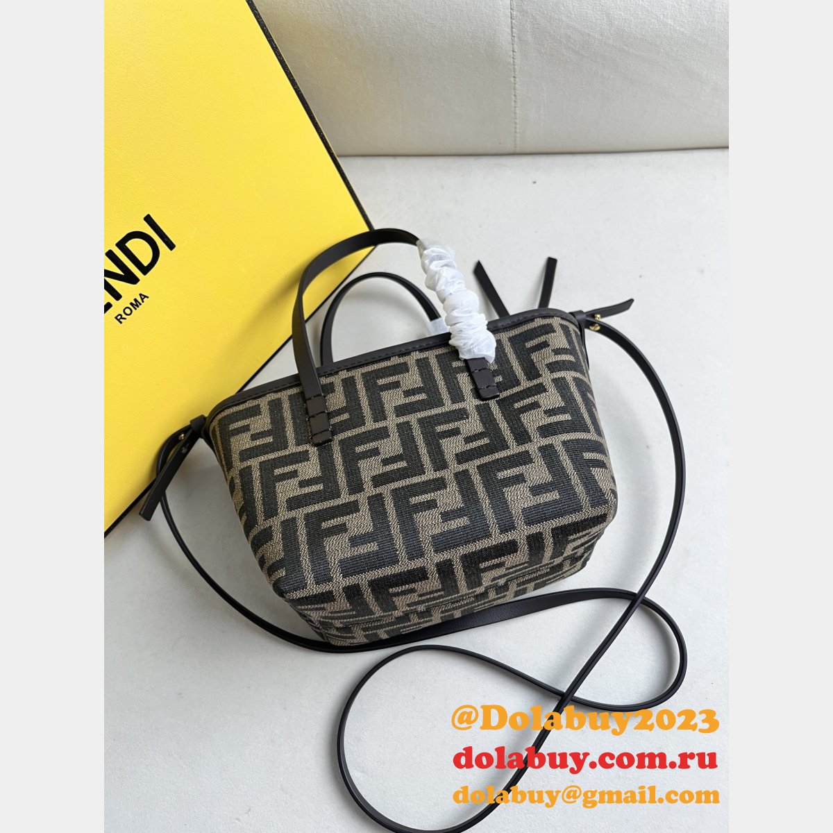 Perfect fendi Roll mini basket bag #8100