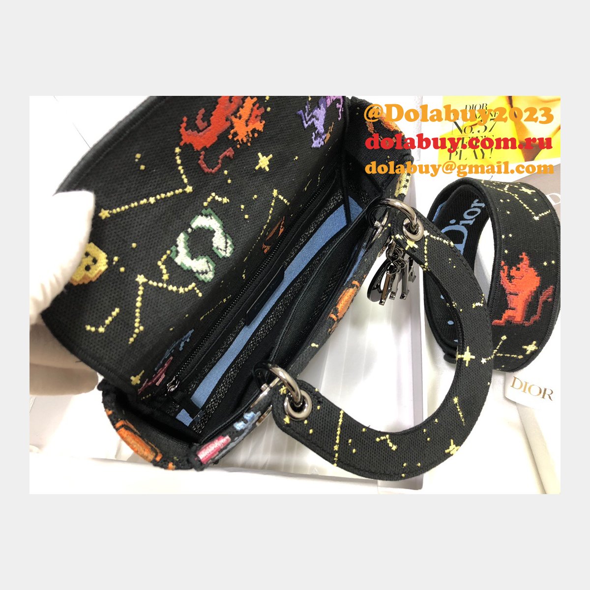 High Quality Designer Lady Dior 24cm Replica Handbags