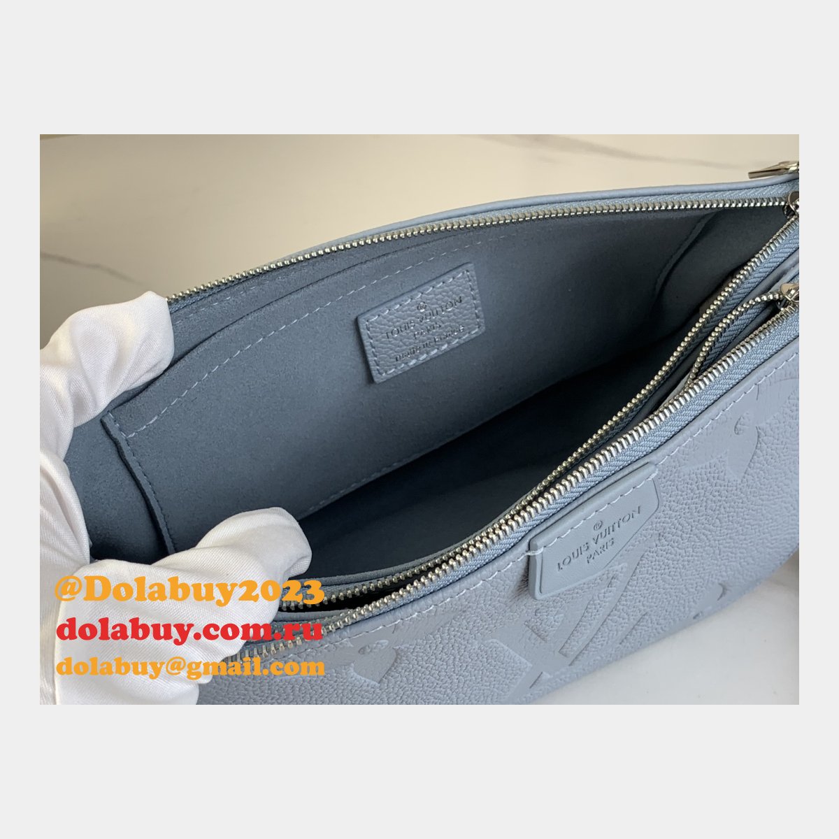 Louis Vuitton Knockoff Top M47173 Multi Pochette Blue Bag