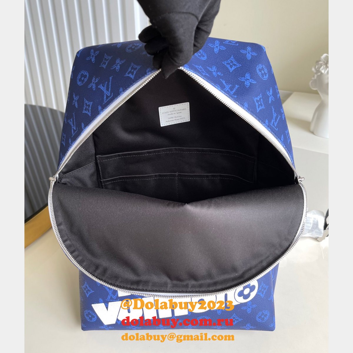 Luxury Louis Vuitton Cheap M45879 Discovery Backpack Monogram Other Blue