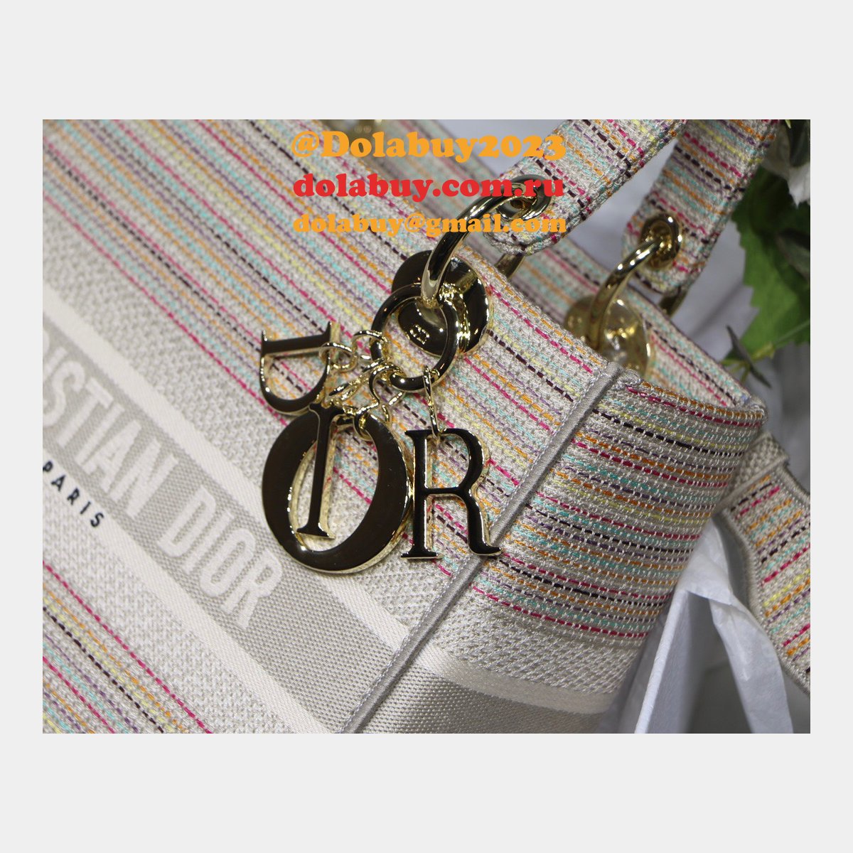 Lady Christian Dior Best 24cm Lady D-Lite Replica Bag