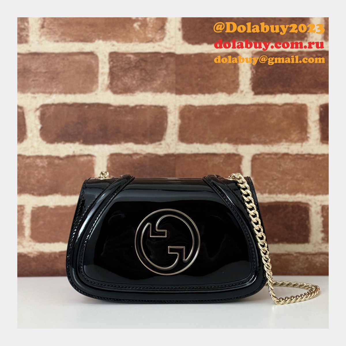 Luxury Gucci Blondie 815711/815715/815719 Shoulder Black/Red Duplicate Bag