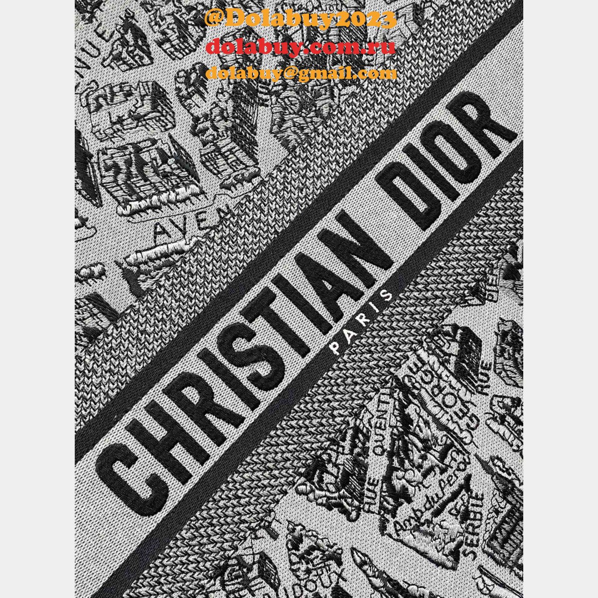 AAA Quality Replica Christian Dior CD Book Tote Bag For Sale