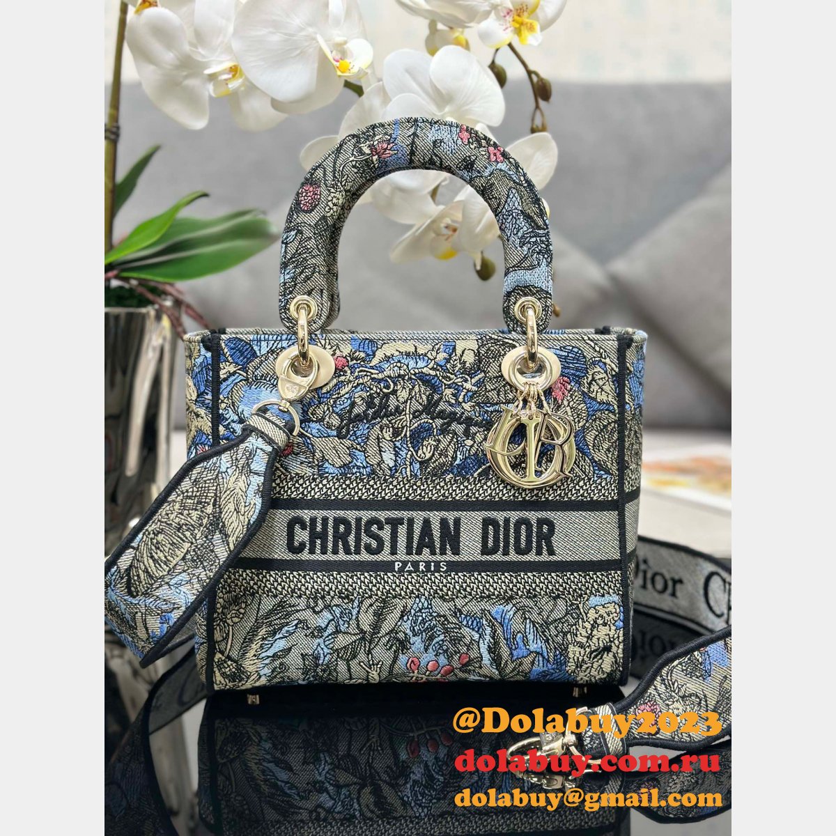 Christian Dior Replica Designer Lady Dior 24cm Handbag