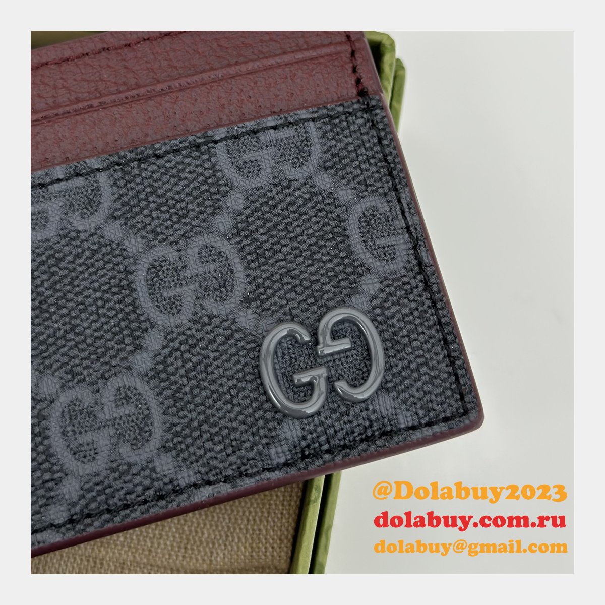Replica Gucci 1:1 Mirror 768248 Card Case Holder Mens