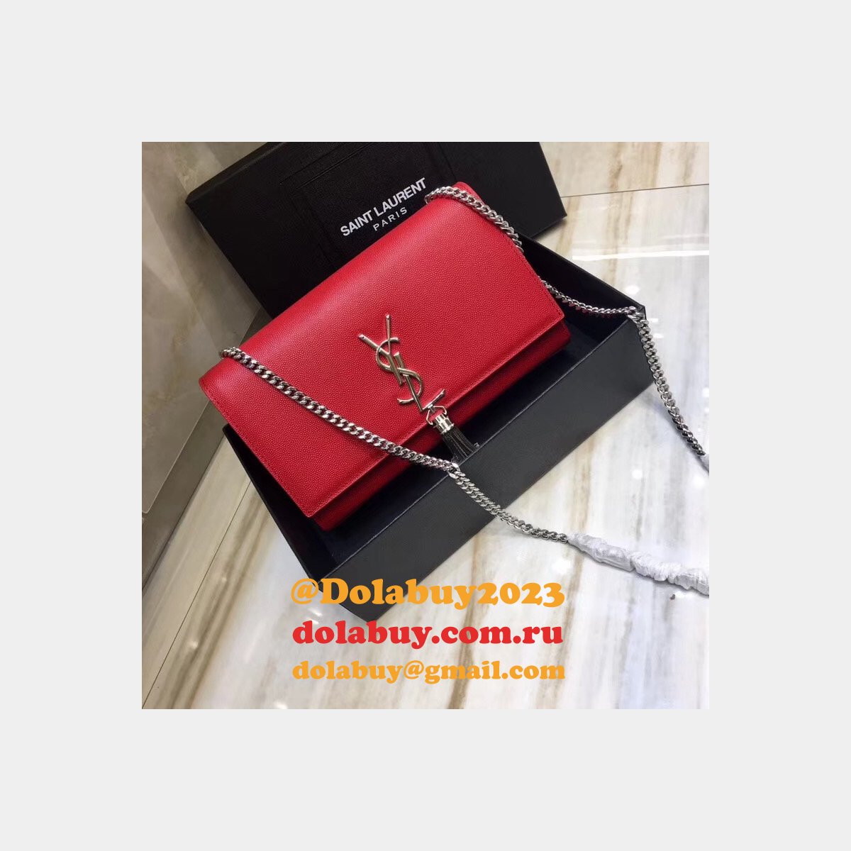 YSL Cheap Saint Laurent Monogram Caviar Quilted