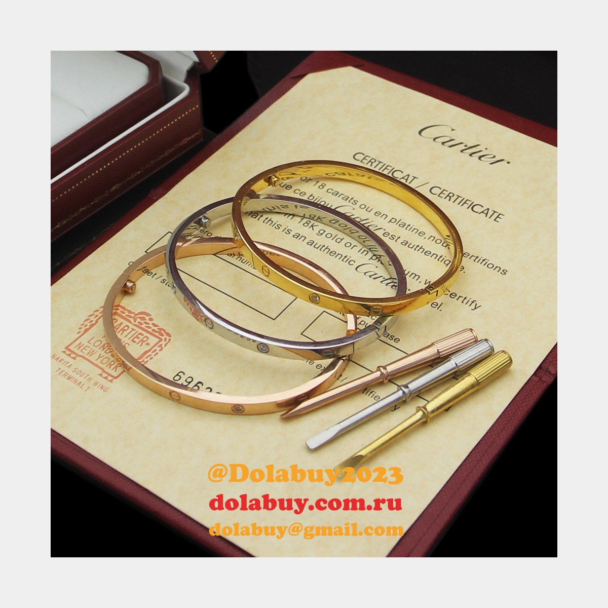 Cheap 1:1 Mirror Cartier love Bracelet Wholesale