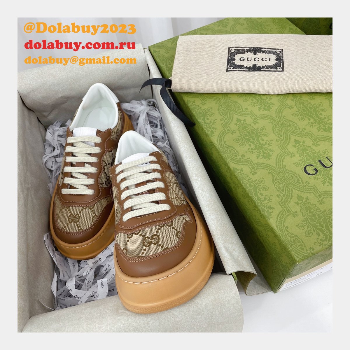 G*u*i replica gg logo shoes online