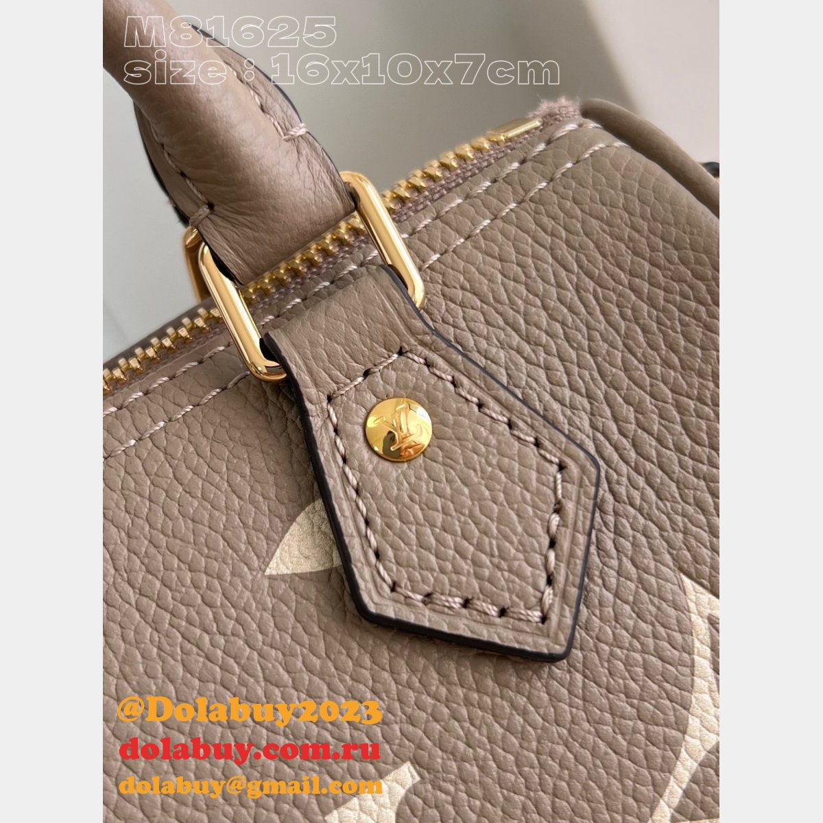 Nano Speedy Dove/Cream M81625 Designer Replica Louis Vuitton Bag