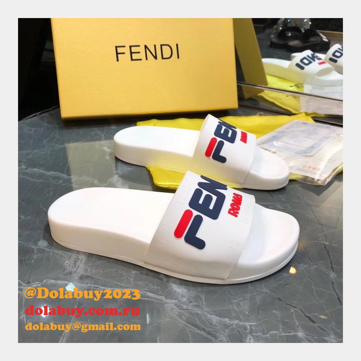 Fashion Fendi casual Slippers