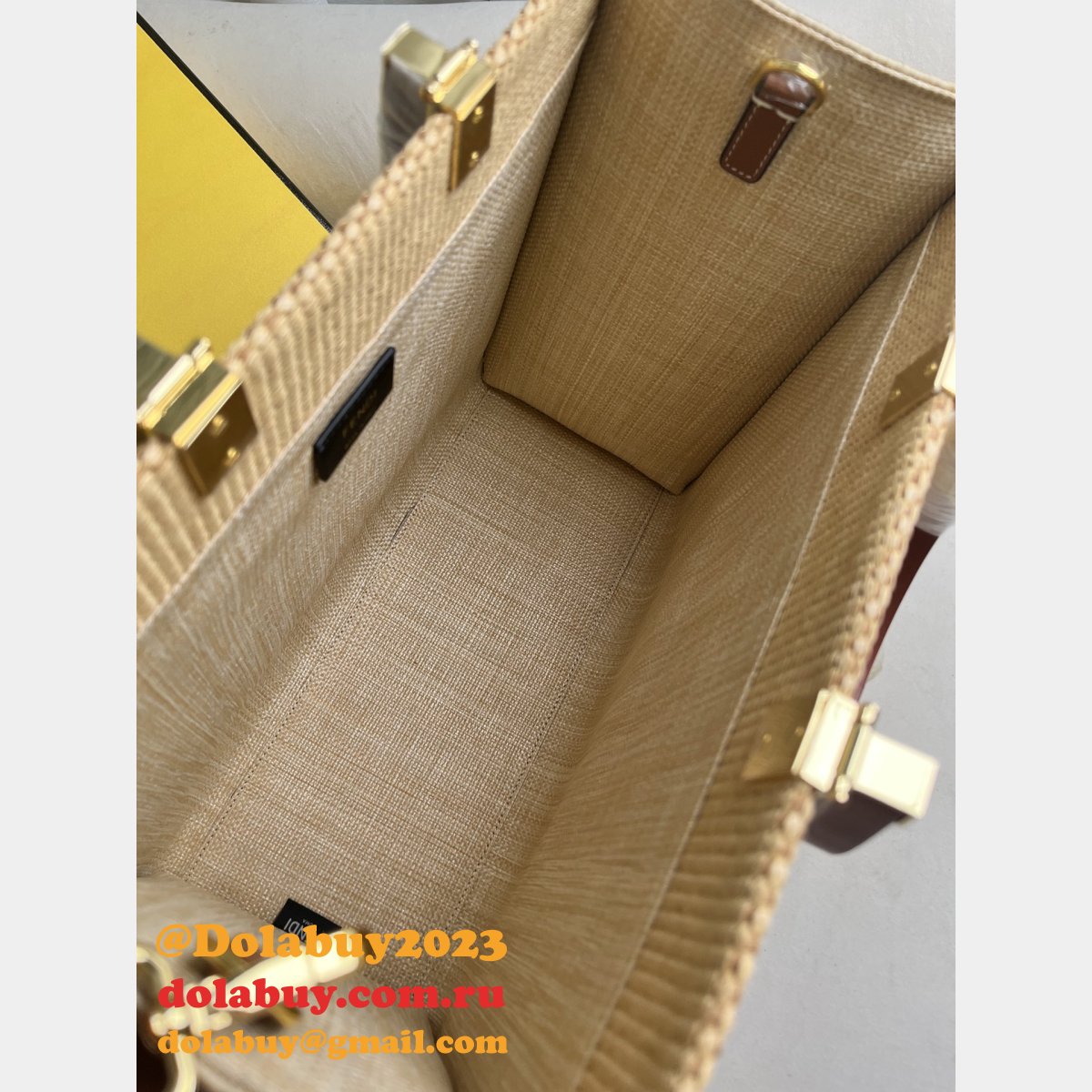 Top Quality Fendi Summer Raffia Shopping Bag Wholesale