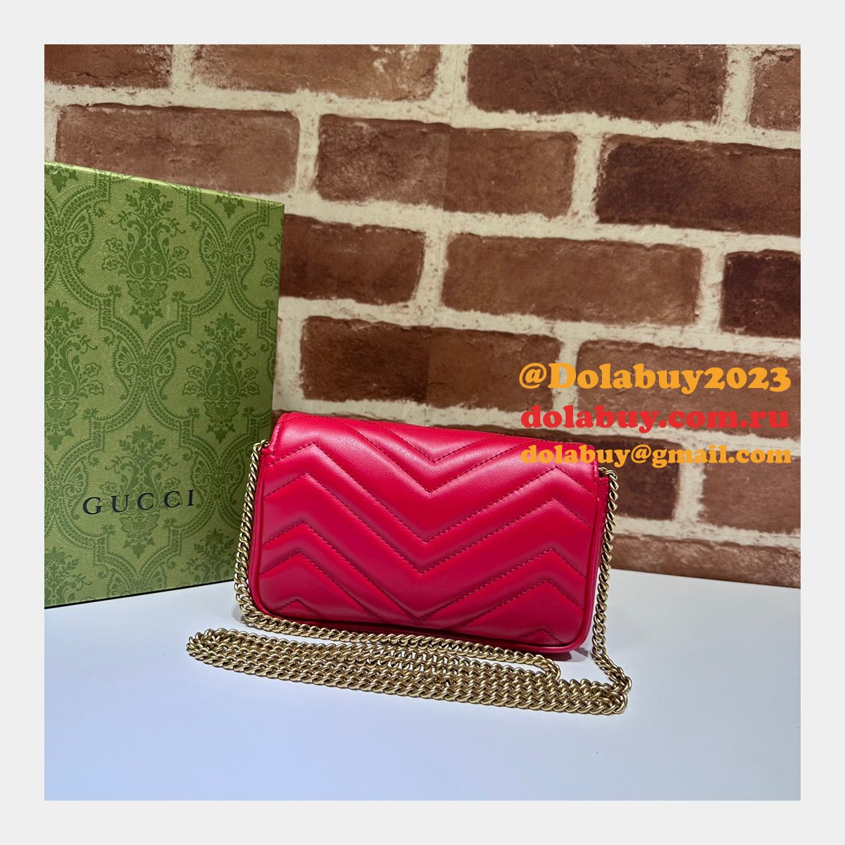 G*u*i replica gg marmont matelassé super 476433 perfect bag