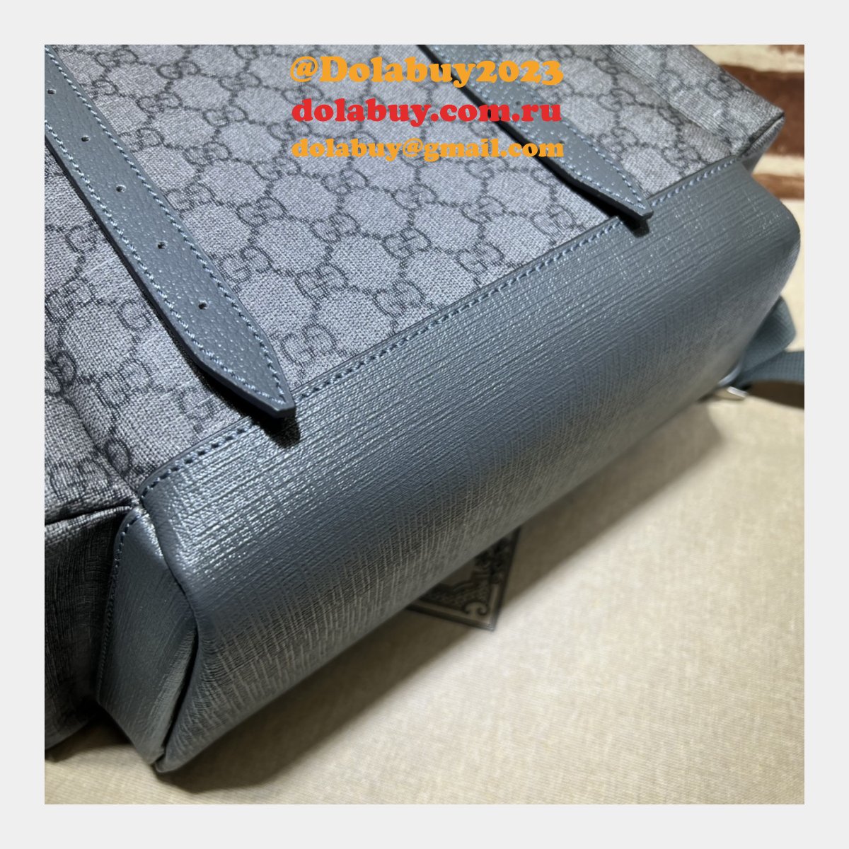 Gucci 1:1 Backpack Mens GG Supreme Ophidia 598140 Replica Bag