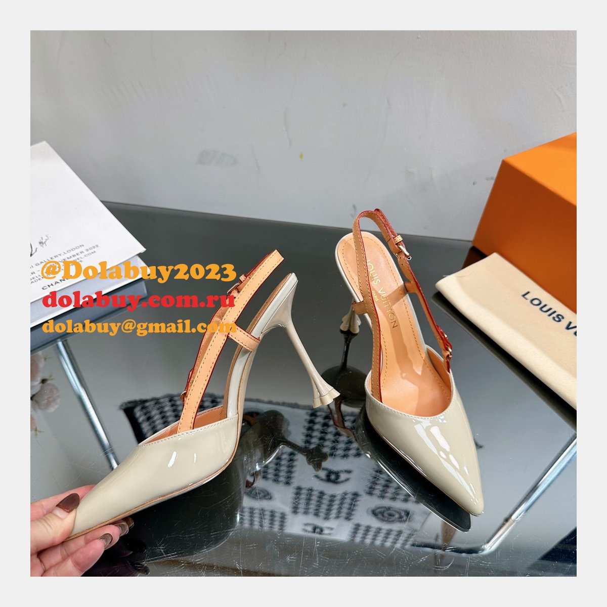 Louis Vuitton 1:1 Mirror Blossom Slingback Pump Shoes