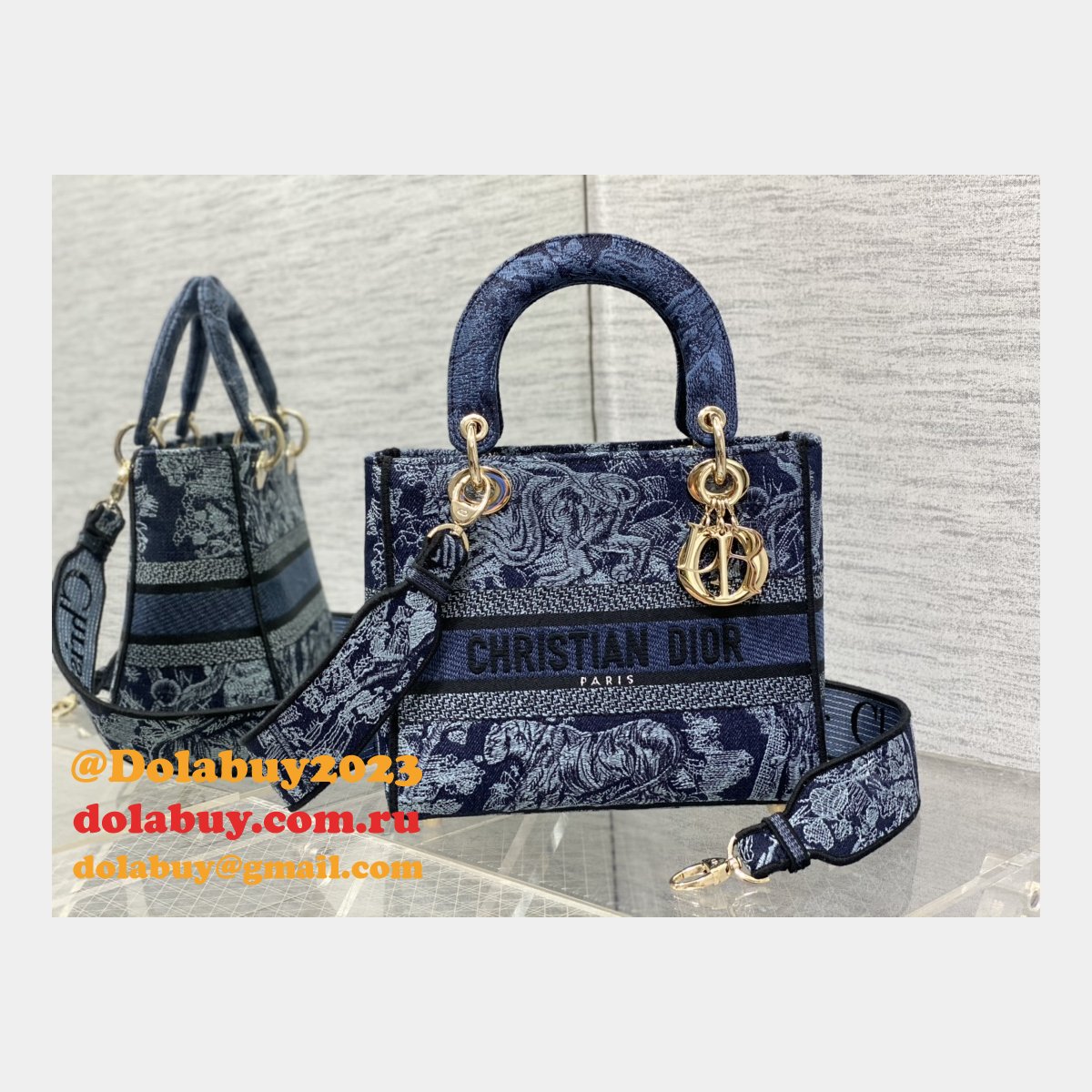Buy Cheap Replica Lady Dior 24cm Online Bag
