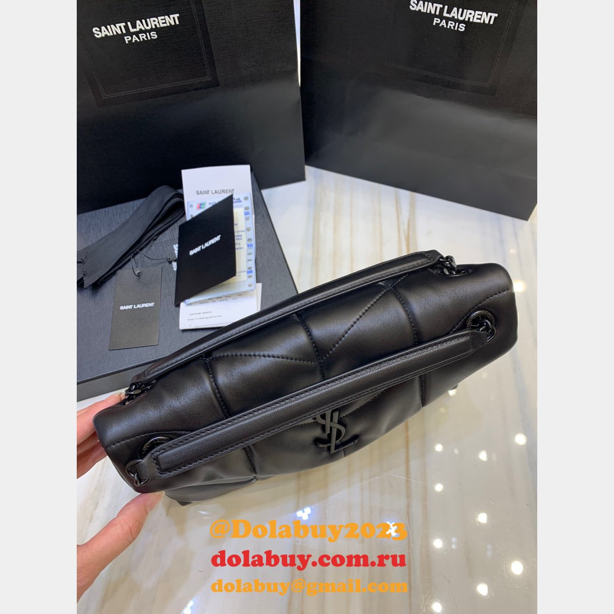 Luxury 7 Star YSL LOULOU PUFFER HANDBAG 29CM