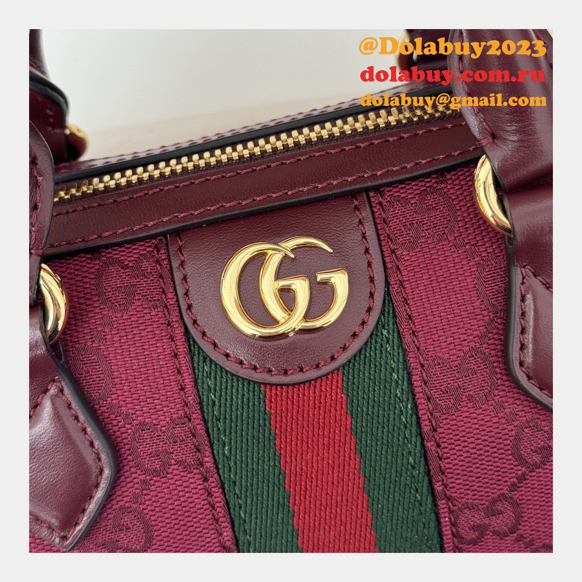Gucci Knockoff 781490 Ophidia Super Ebony Supreme Bag