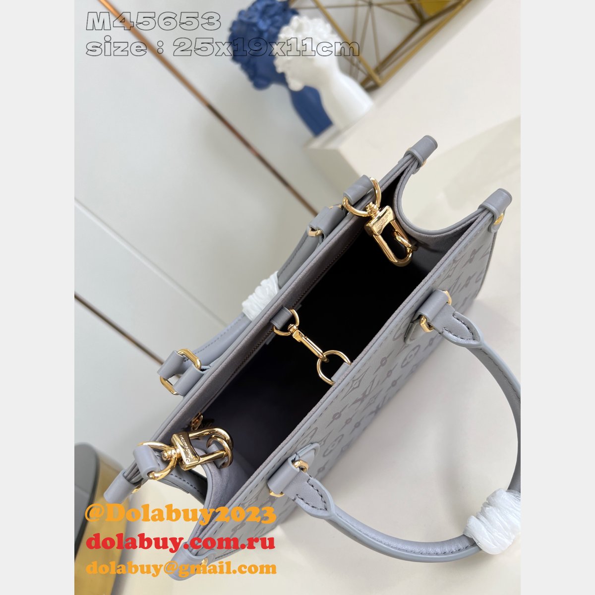 Louis Vuitton Onthego M45653 Monogram 1:1 Mirror Top Quality Fake Bag