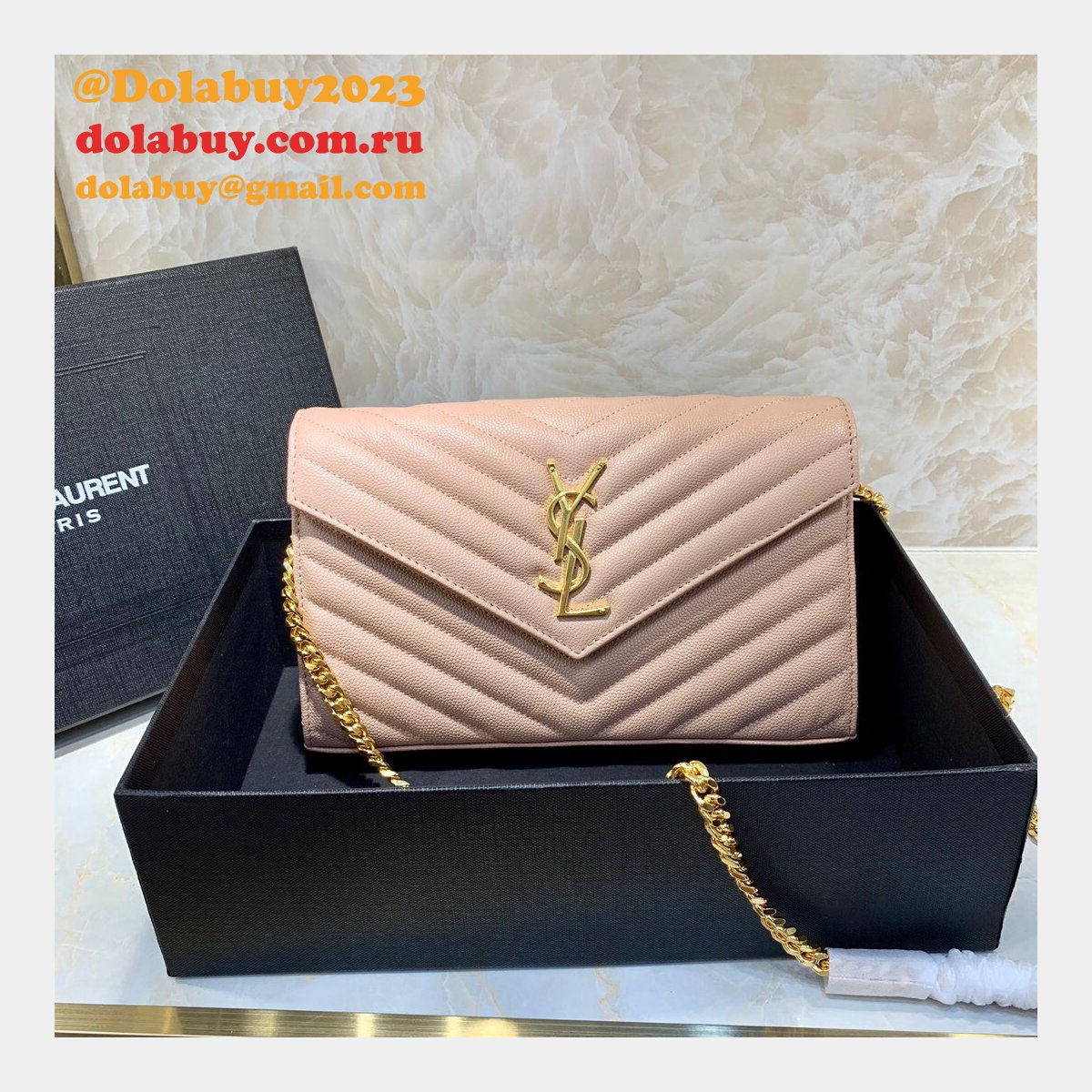 Ysl Saint Laurent niki chain shoulder bag 22cm