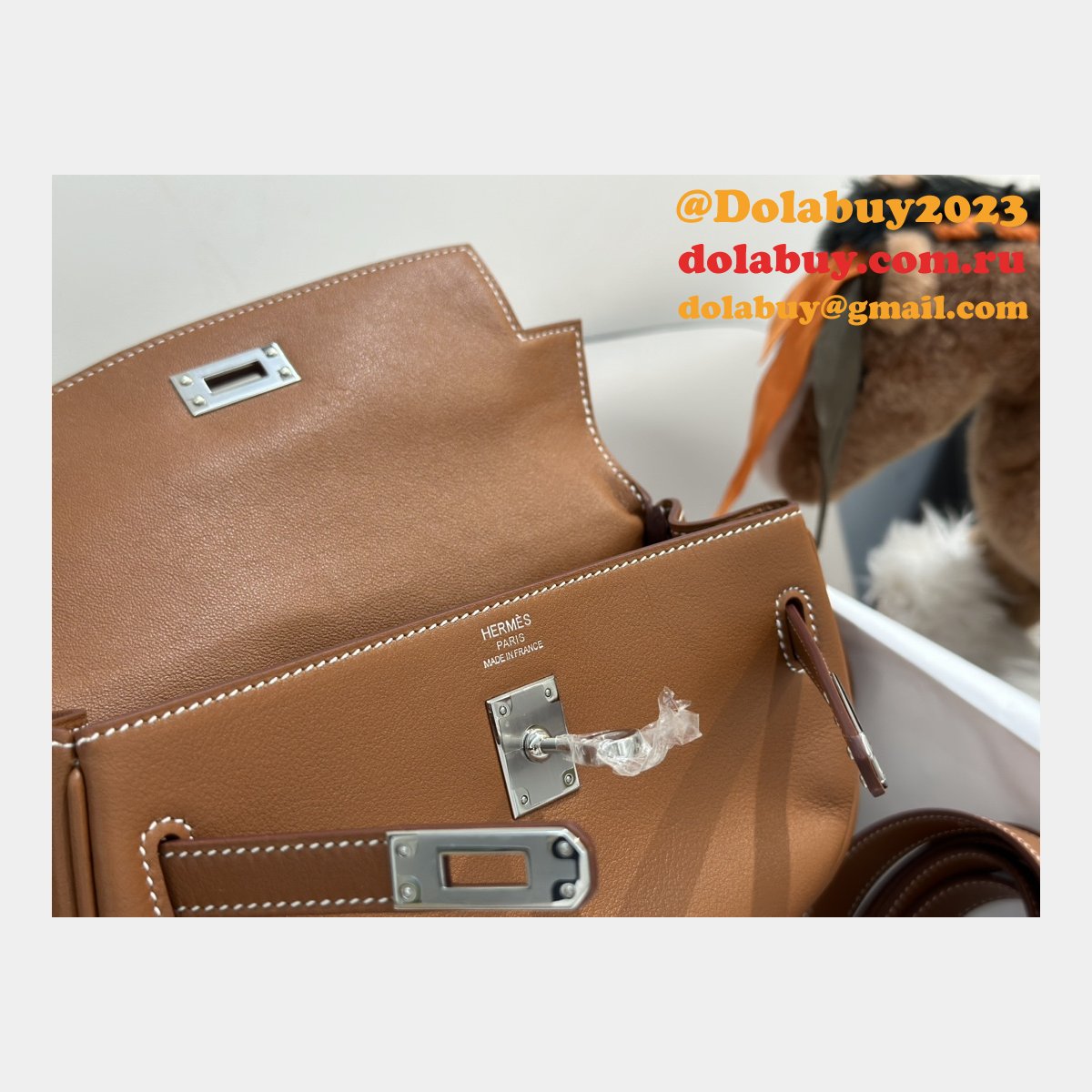 Designer hermes kelly moove 17cm swift leather Luxury bag