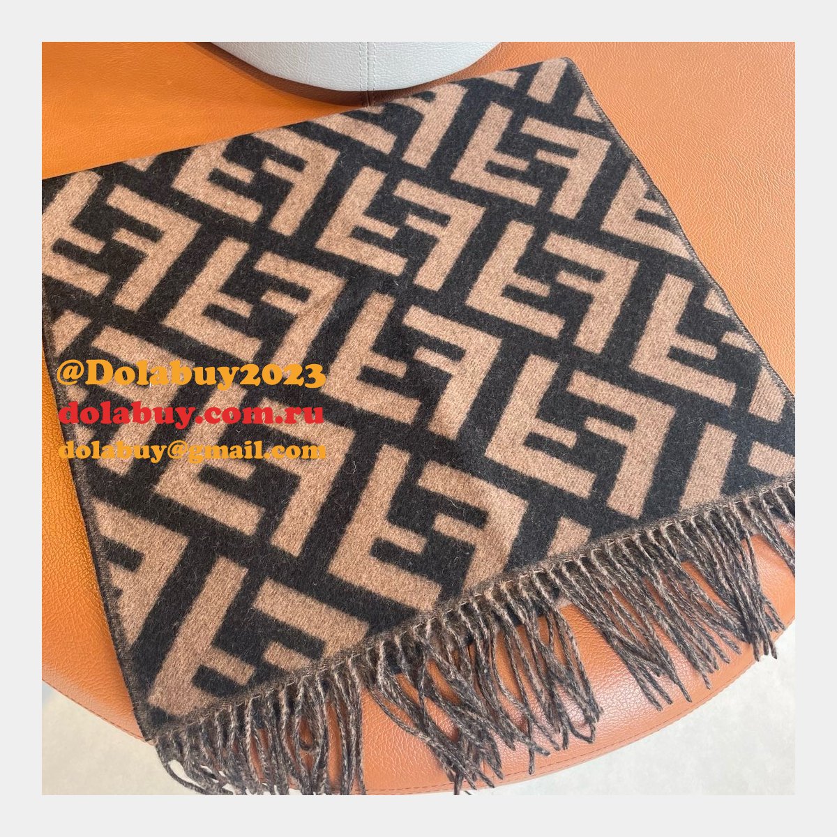 Designer Knockoff Fendi Cashmere Scarf