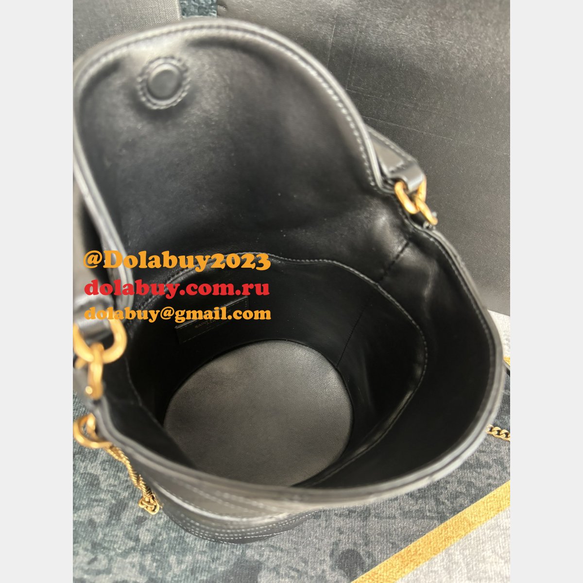 Saint Laurent 763961 Replica Gaby Top Handle Bucket Shoulder Bags
