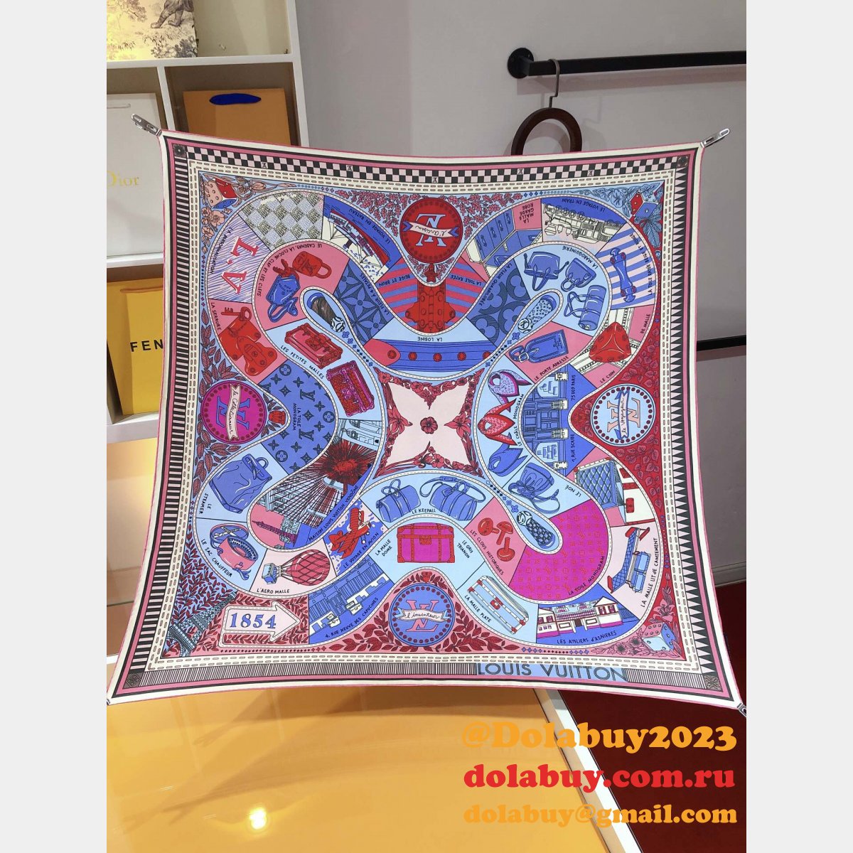 Louis Vuitton Double silk Scarves and Shawls Collection for Women