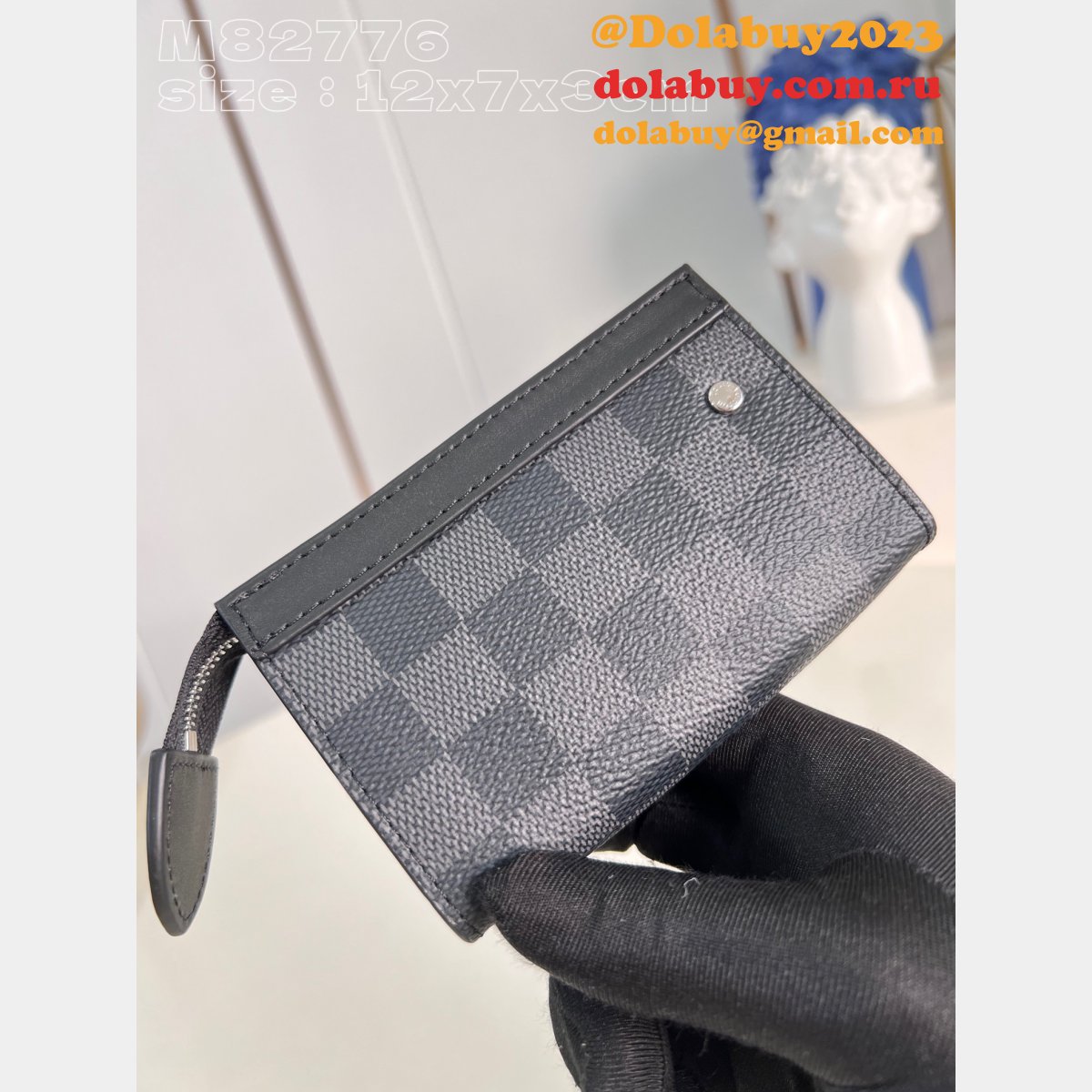 Key Pouch Voyage Monogram Eclipse M82776 Louis Vuitton Replica Bag