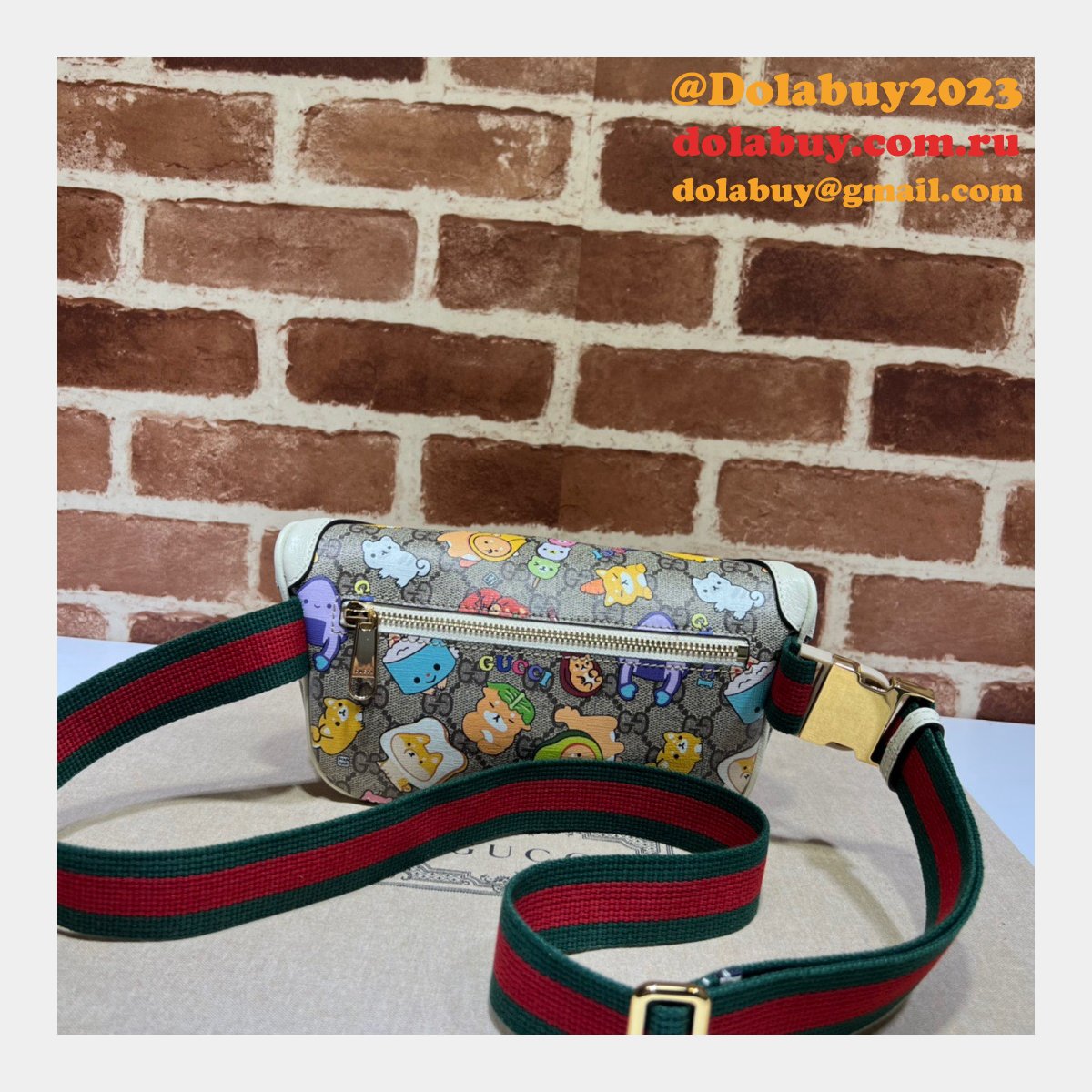 Gucci Replica 682933 animal print belt Perfect bag