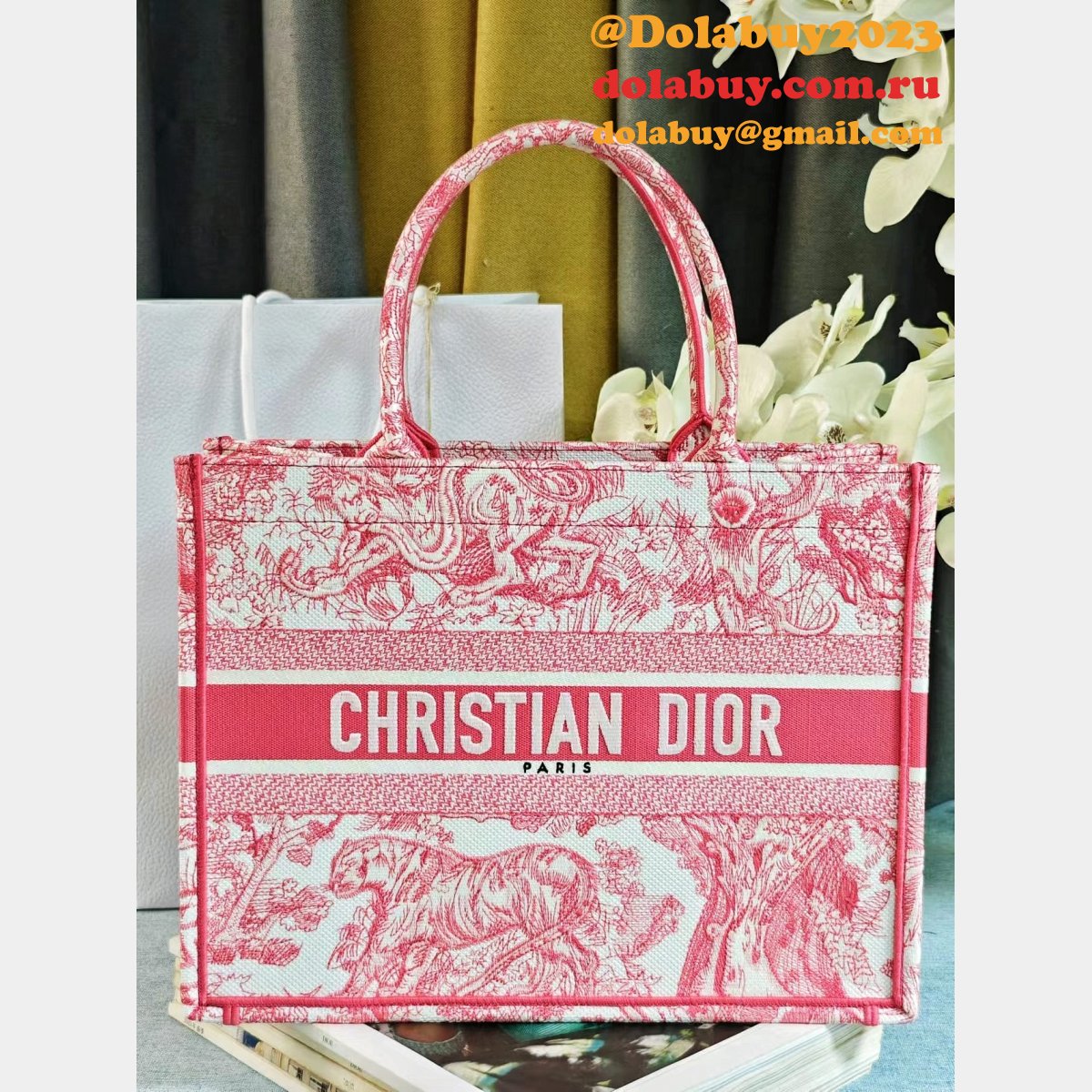 Top Quality Christian Dior Paris Reverse book Tote