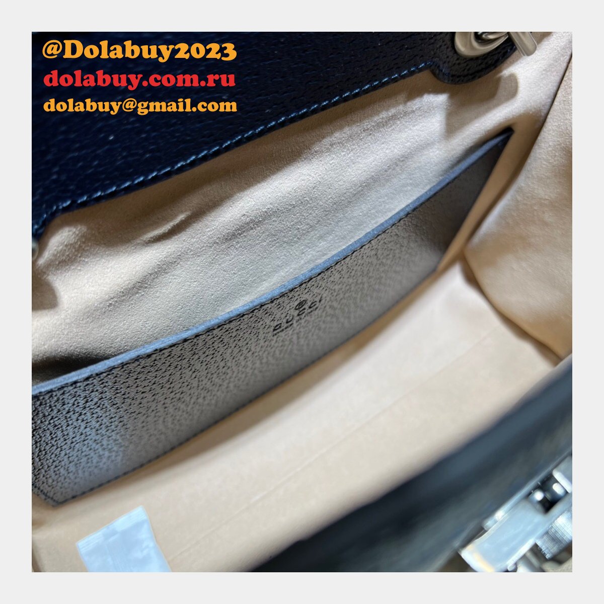 Top Quality Gucci 498156 GG Supreme Padlock Small Shoulder Bag