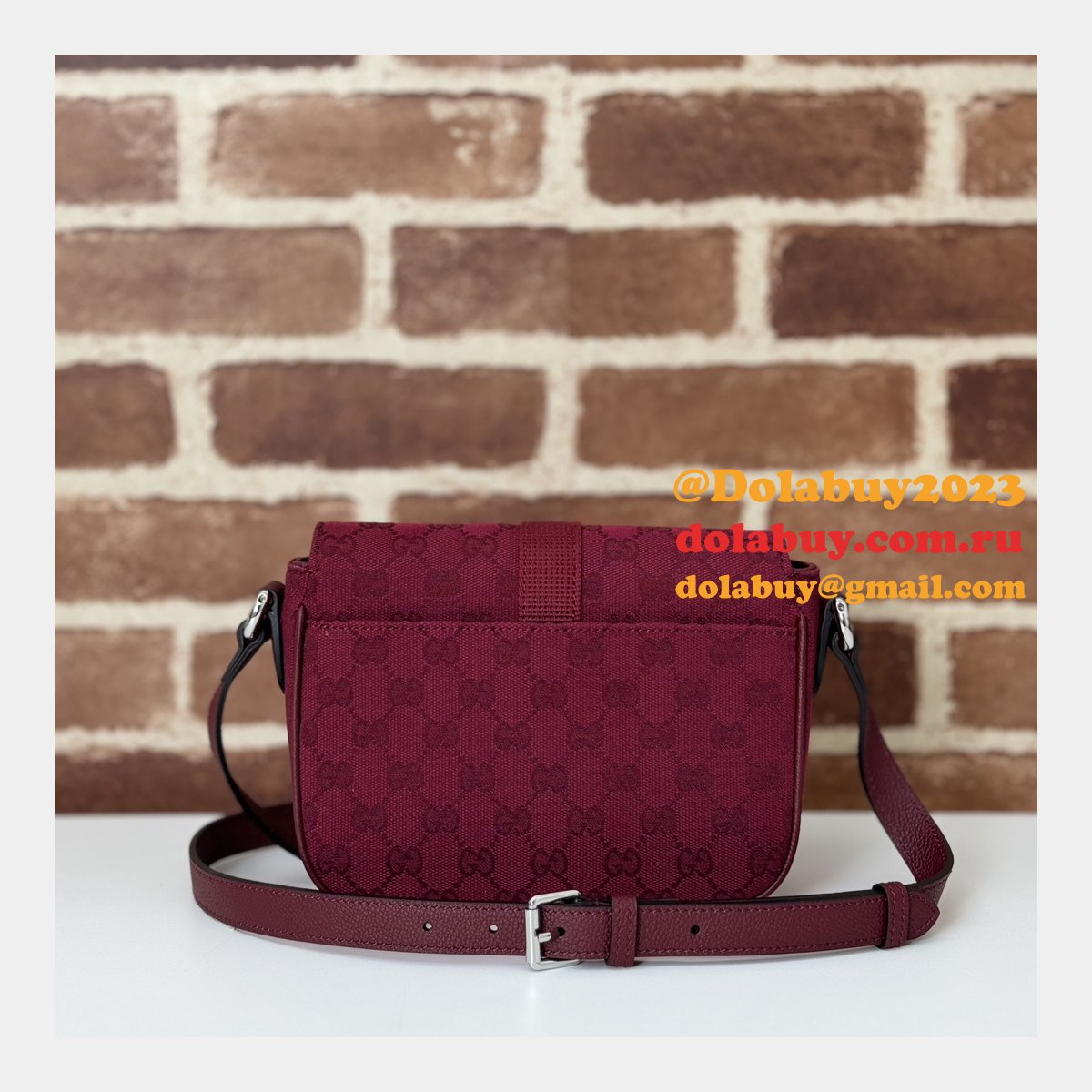 Gucci Duplicate Mini GG Crossbody 802100 Top Quality Red Bag
