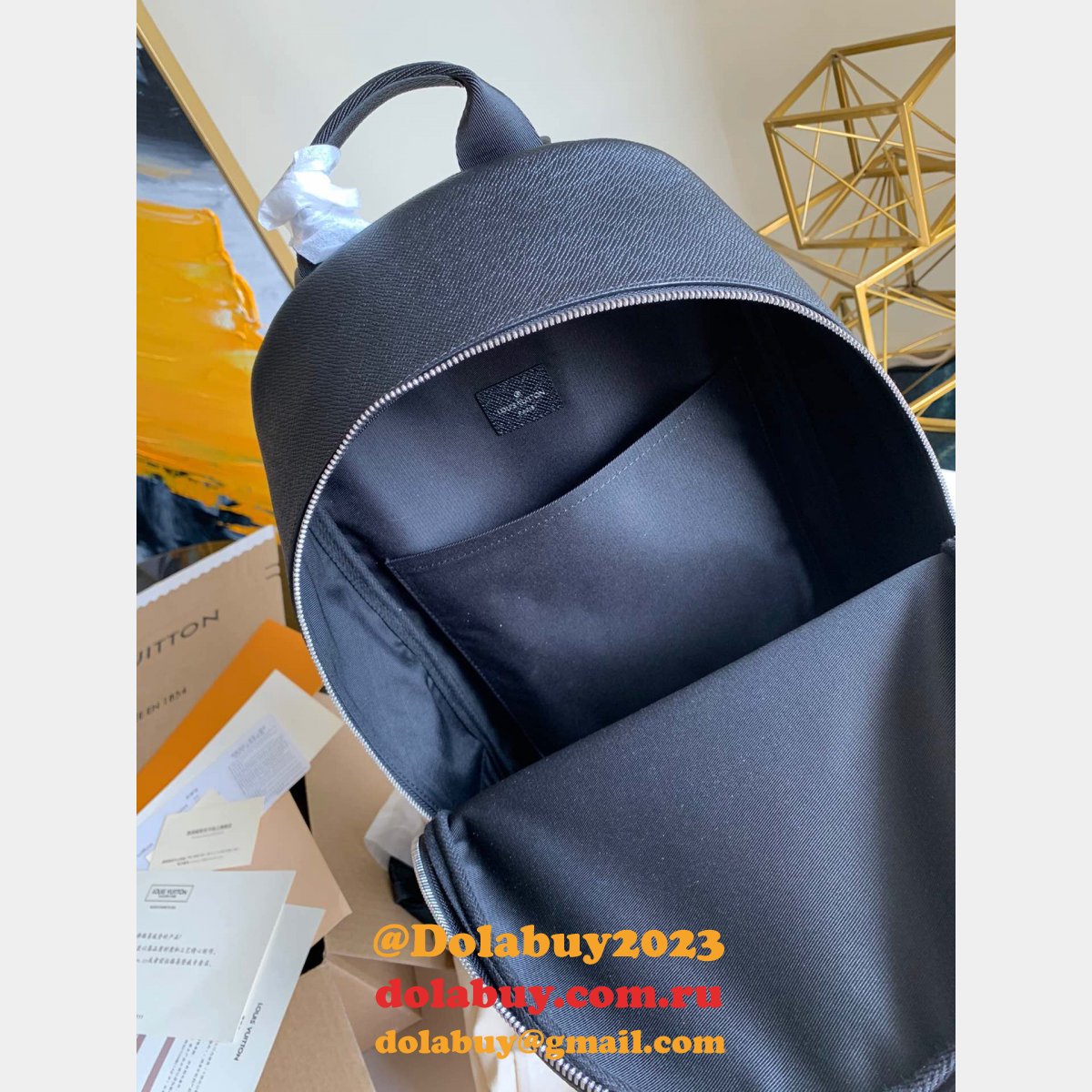 Best Louis Vuitton Knockoff Alex Backpack Taiga M30258 Bag