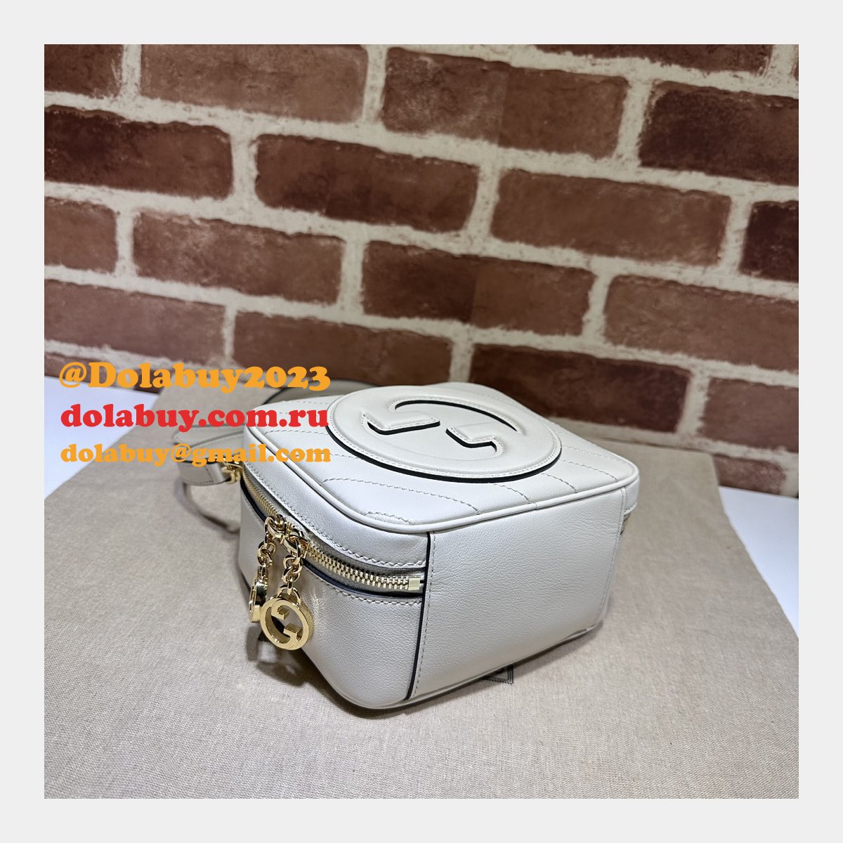 designer G*u*i replica crossbody 744434 blondie top bag