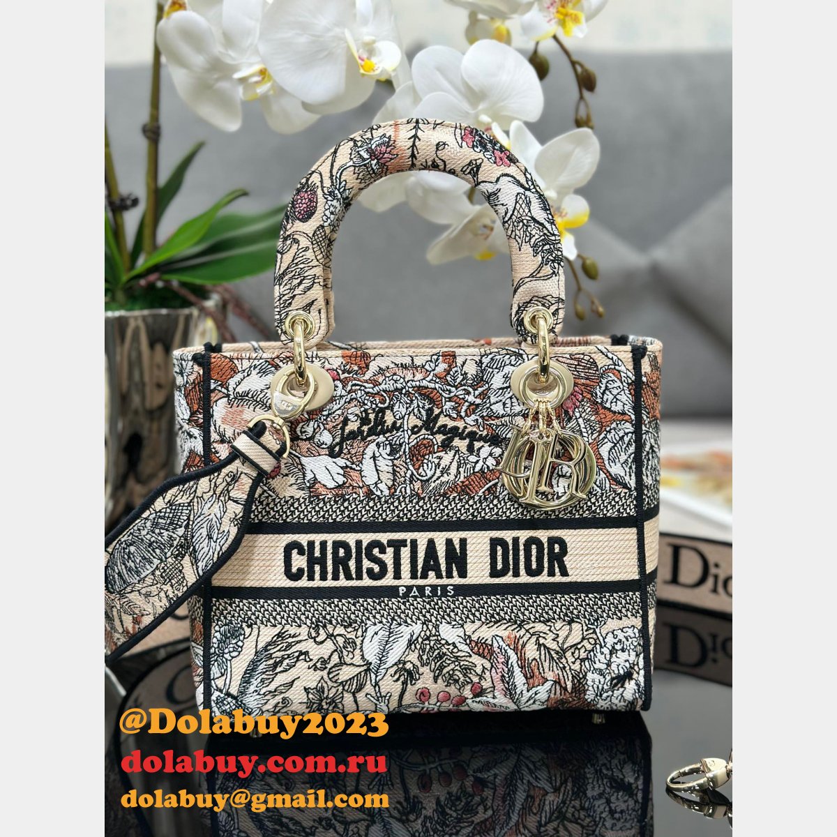 Christian Dior Replica Designer Lady Dior 24cm Handbag