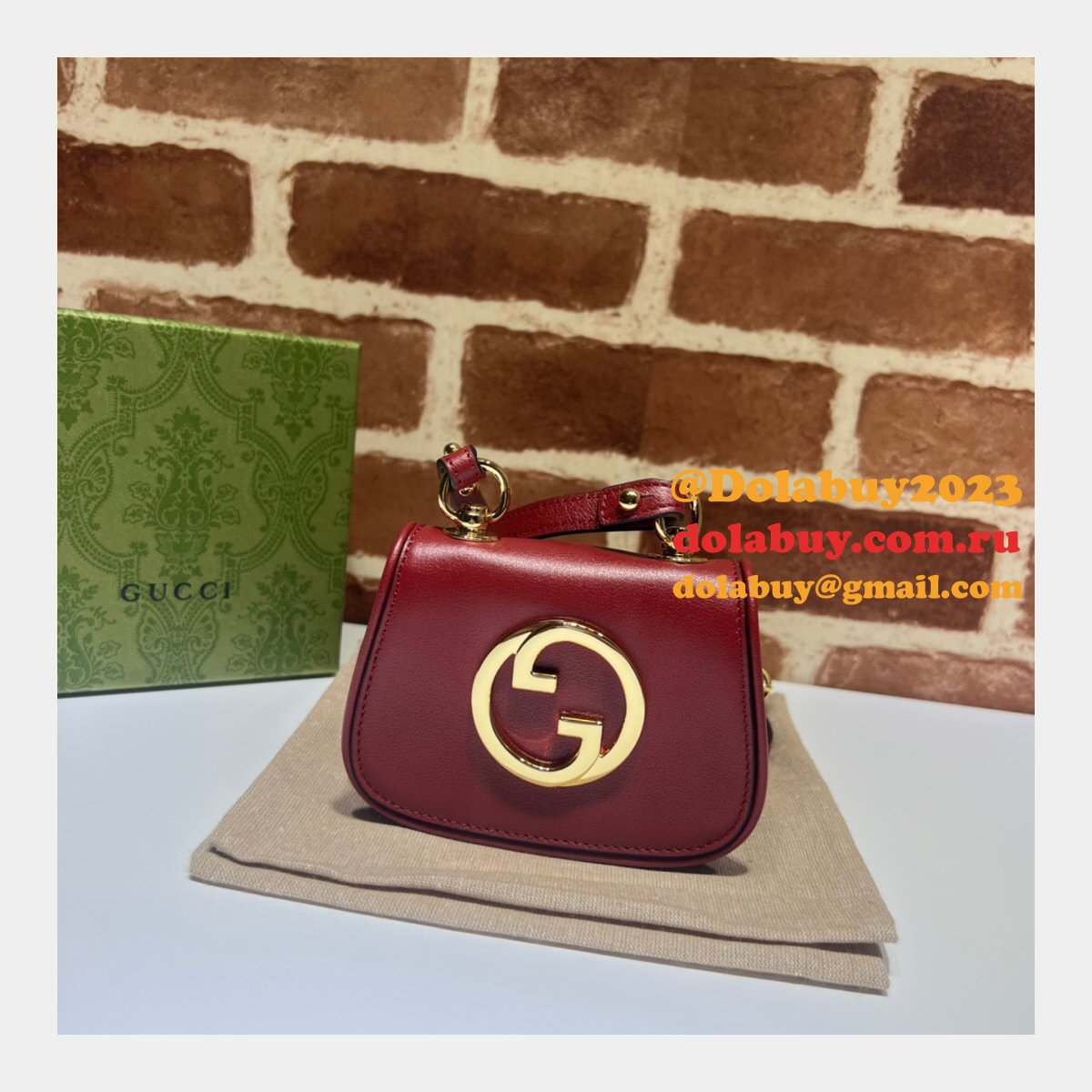 designer G*u*i high quality 698635 blondie card case wallet