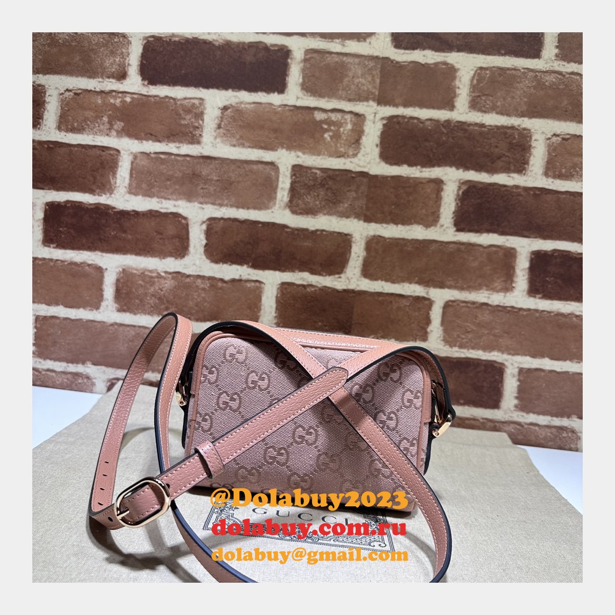 high quality G*u*i pink ophidia 574493 replica bag