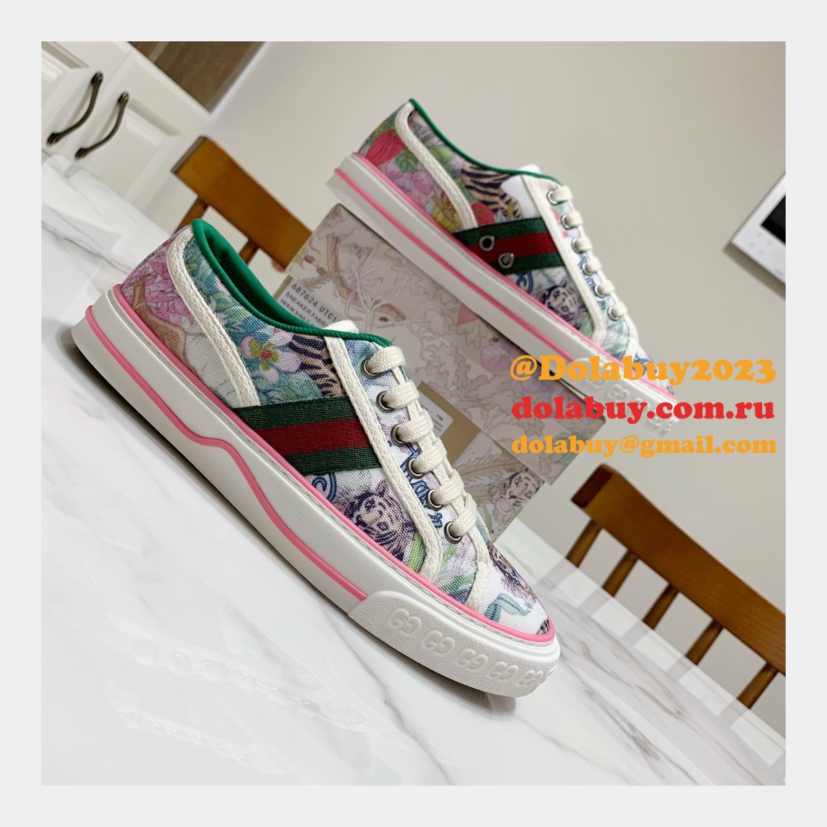 replica G*u*i canvas shoes 1977 series women/men quality for sale