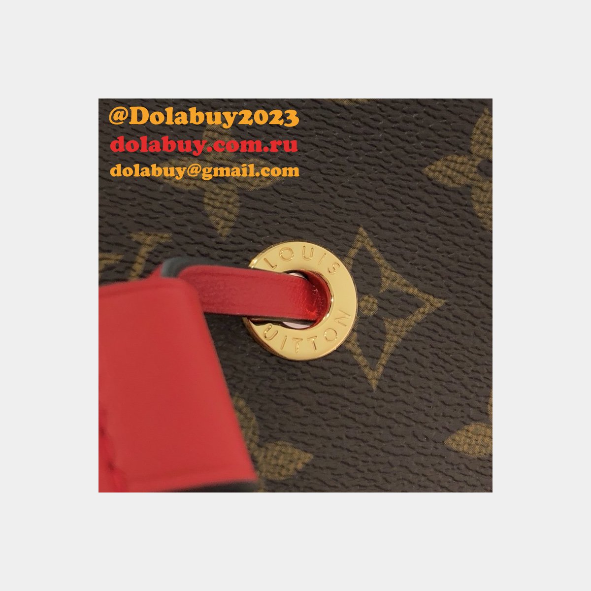 Louis Vuitton High Quality Monogram Canvas Leather Handbag Neonoe M44021